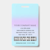 Streepjescode Foto Therapeut  Verpleegster Dokter  Badge (Achterkant)