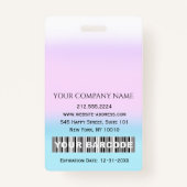 Streepjescode Foto Verpleegkundige Doctor in de ge Badge (Achterkant)