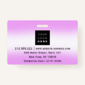 Streepjescode Foto Verpleegkundige Doctor in de ge Badge (Achterkant)