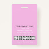 Streepjescode Foto Verpleegkundige Doctor in de ge Badge (Achterkant)