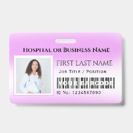 Streepjescode Foto Verpleegster Dokter Gezondheids Badge