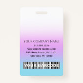 Streepjescode Fotonaam ID Kaart Arts Verpleegkundi Badge (Achterkant)