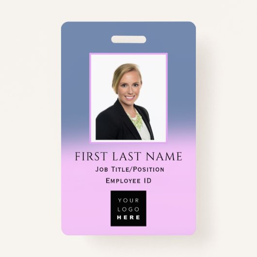 Streepjescode Fotonaam ID Kaart Verpleegkundige Zo Badge (Voorkant)