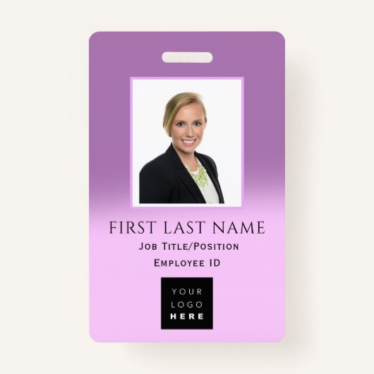 Streepjescode Fotonaam ID Kaart Verpleegkundige Zo Badge (Voorkant)