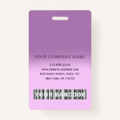 Streepjescode Fotonaam ID Kaart Verpleegkundige Zo Badge (Achterkant)