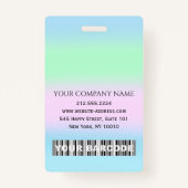 Streepjescode Fotonaam IDCard Verpleegkundige Gezo Badge (Achterkant)