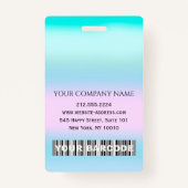 Streepjescode Fotonaam IDCard Verpleegkundige Gezo Badge (Achterkant)