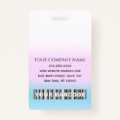 Streepjescode Fotonaam IDCard Verpleegkundige Heal Badge (Achterkant)