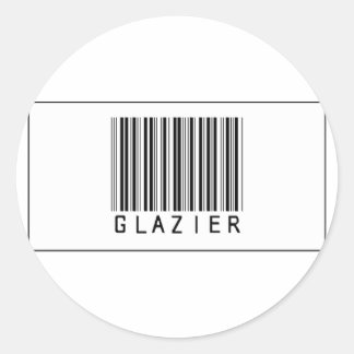 Streepjescode Glazier Ronde Sticker