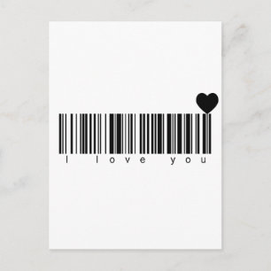 Streepjescode I hou van je Briefkaart