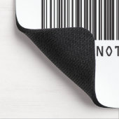 Streepjescode - Ik ben geen nummer Muismat (Hoek)