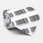 Streepjescode - Ik ben geen nummer Stropdas (Opgerold)