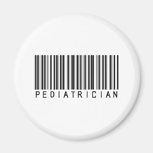Streepjescode kinderarts magneet (Voorkant)