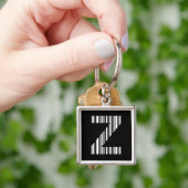 STREEPJESCODE LETTER Z Eerste Initiaal Barcodepatr Sleutelhanger (Hand)