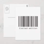 Streepjescode - Limited Edition Briefkaart (Voorkant / Achterkant)