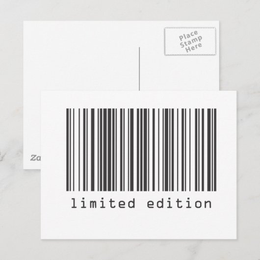 Streepjescode - Limited Edition Briefkaart (Voorkant / Achterkant)