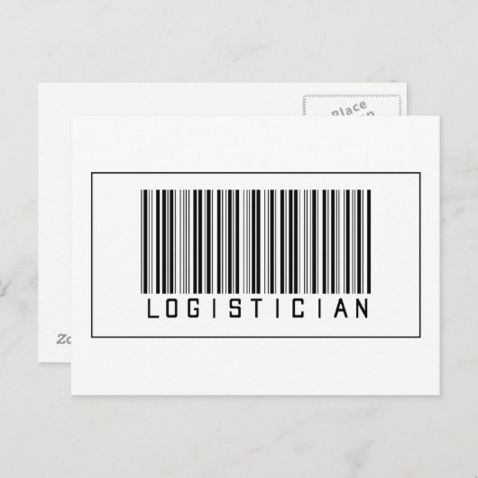 Streepjescode Logisticiste Briefkaart (Voorkant / Achterkant)