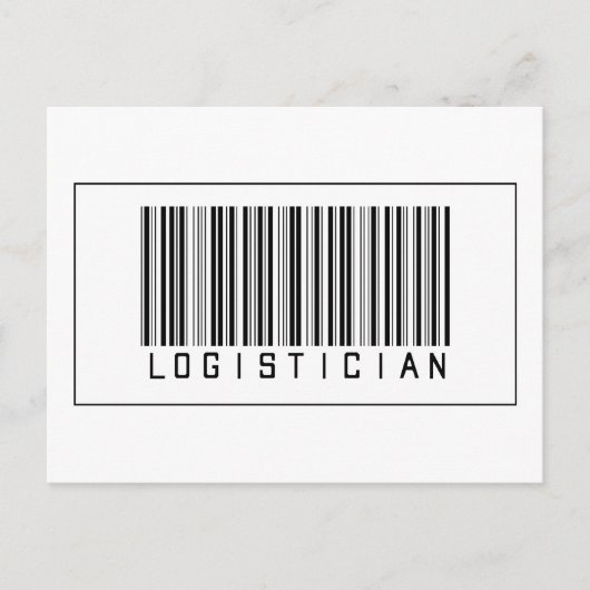 Streepjescode Logisticiste Briefkaart (Voorkant)