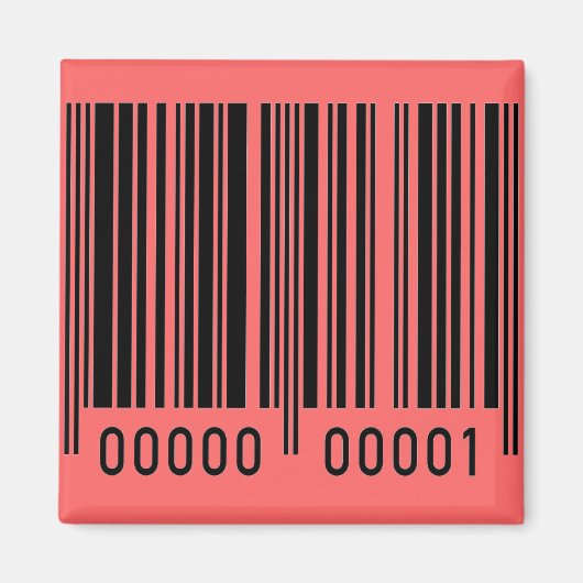 streepjescode magneet (Voorkant)