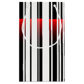 Streepjescode met de zak van de laserscanner klein cadeauzakje (Achterkant)