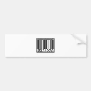 Streepjescode Opa Bumpersticker