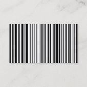 streepjescode QR-code Visitekaartje (Achterkant)