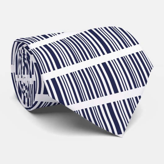 streepjescode stropdas (Opgerold)