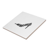 Streepjescode Tegeltje (Zijkant)