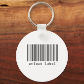 Streepjescode - Uniek etiket Sleutelhanger (Voorkant)