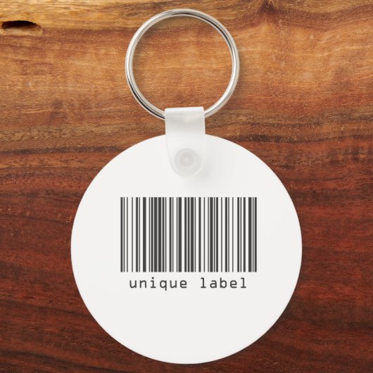 Streepjescode - Uniek etiket Sleutelhanger (Voorkant)