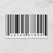 streepjescode van bedrijf visitekaartje (Achterkant)