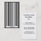 streepjescode visitekaartje (Voorkant / Achterkant)