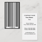 streepjescode visitekaartje (Voorkant / Achterkant)