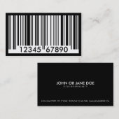 streepjescode visitekaartje (Voorkant / Achterkant)