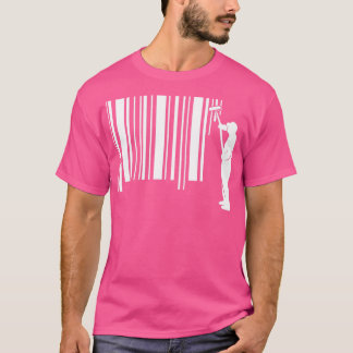Streepjescode voor schilders en vernis t-shirt