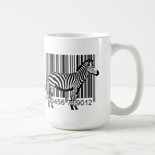 Streepjescode Zebra Koffiemok (Rechts)
