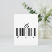 Streepjescodecyclus Briefkaart (Staand voorkant)