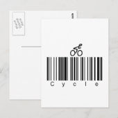 Streepjescodecyclus Briefkaart (Voorkant / Achterkant)