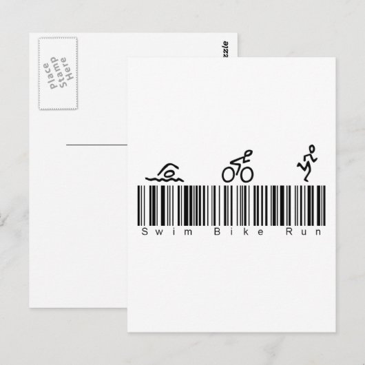 Streepjescodenummeringsrun Briefkaart (Voorkant / Achterkant)