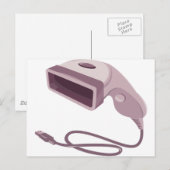 streepjescodescannerlezer usb-kabel briefkaart (Voorkant / Achterkant)