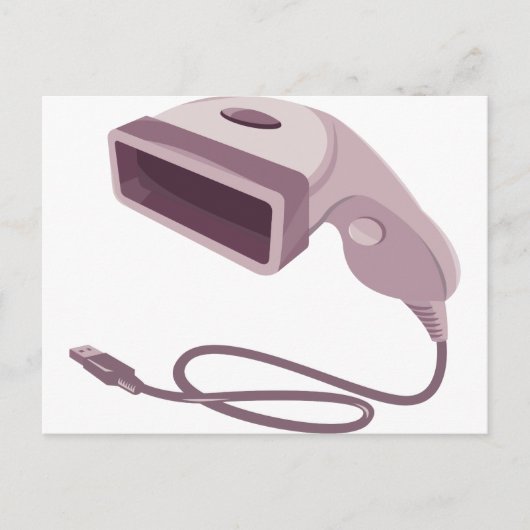 streepjescodescannerlezer usb-kabel briefkaart (Voorkant)