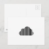 Streepjescodewolk Briefkaart (Voorkant / Achterkant)