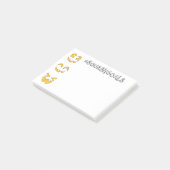 Streepjesdoelstellingen Post-it® Notes (Schuin)