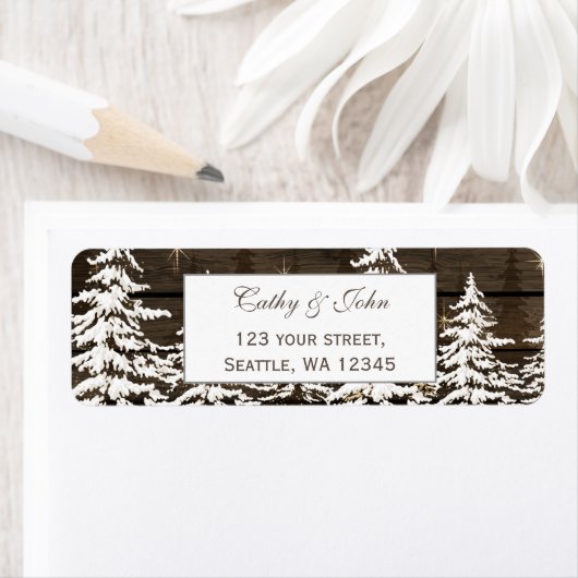 Streepjeslabel voor het bruindenhout etiket (Insitu)