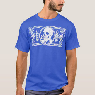 streepjesmaffia geïnspireerde schedel voor bast t-shirt