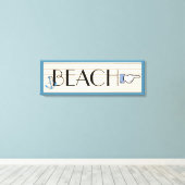 Streepjesteken Canvas Afdruk (Insitu (Houten vloer))