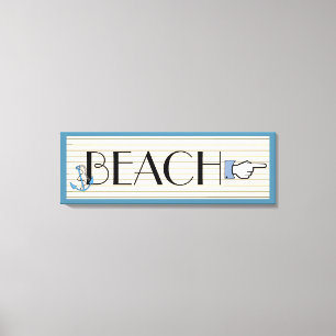 Streepjesteken Canvas Afdruk