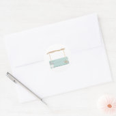 Streepjesteken Ronde Sticker (Envelop)