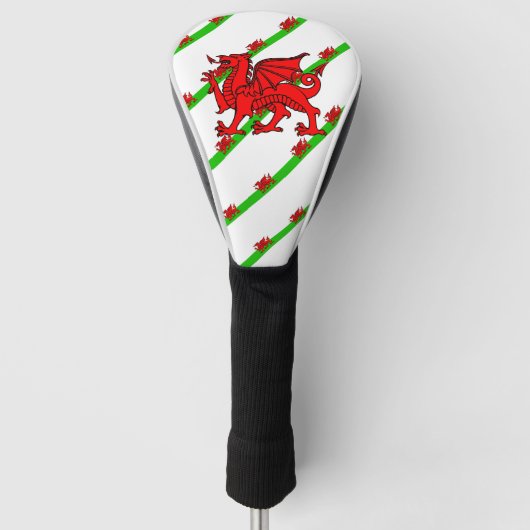 Streepjesvlag Golfheadcover (Voorkant)