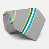Streepjesvlag Sierra Leone Stropdas (Opgerold)